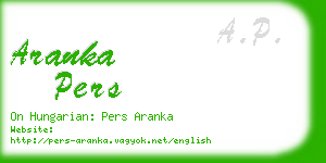 aranka pers business card